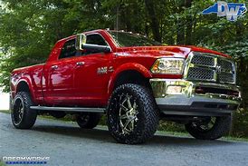 Image result for Red Lifted Dodge Ram 2500