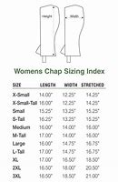 Image result for Chaps Size Chart Women