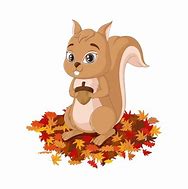 Image result for Cute Fall Squirrel Clip Art