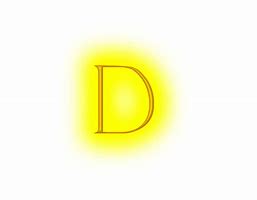Image result for Transparent Neon Letter D