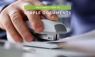Image result for Line of Staples On Paper