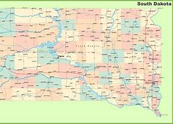 Image result for South Dakota Capital Map