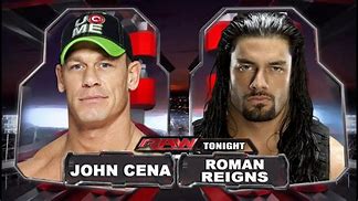 Image result for John Cena vs Roman Reigns Royal Rumble