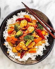 Image result for Hunan Chicken with Rice