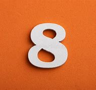 Image result for Wooden White Number 8