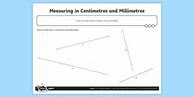 Image result for Measuring Cm and mm Worksheets