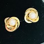 Image result for Gold and Pearl Earrings