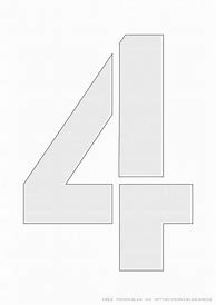 Image result for Number 4 Stencil Clip Art