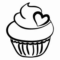 Image result for Cupcake Art Black and White