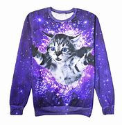 Image result for Galaxy Cat Sweatshirt