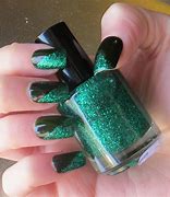 Image result for Green Glitter Nail Polish