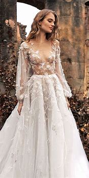 Image result for Floral Bridal Dresses