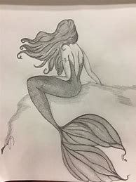 Image result for Siren Mermaid Pencil Drawing