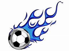 Image result for Soccer Ball with Blue Flames