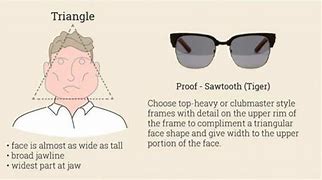 Image result for Glasses for Triangular Face Shape