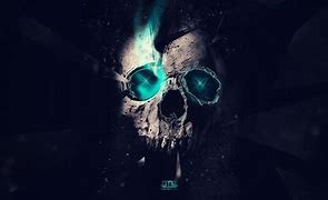 Image result for Blue Skull Wallpaper HD