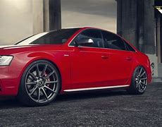 Image result for Red Audi S4 with Rims