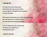 Image result for Poems About Letting Go