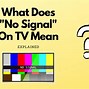 Image result for No Signal LCD TV