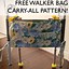 Image result for Free Pattern for Walker Bag