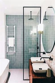 Image result for Modern Glass Tile Bathrooms