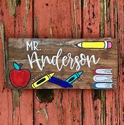 Image result for Personalized Teacher Signs