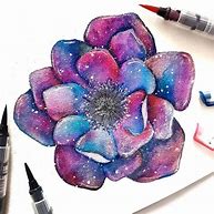 Image result for Galaxy Flower Drawing