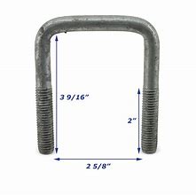 Image result for 2 Inch by 4 Inch U-Bolts Galv