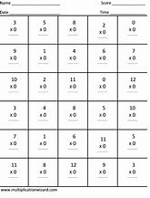 Image result for 6s and 7s Multiplicatuon Worksheet