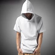 Image result for Short Sleeve with Hoodie White