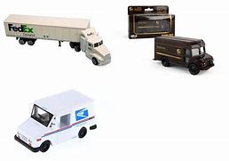 Image result for UPS and FedEx Truck Toy