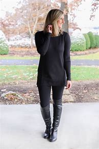 Image result for Denim Tunic with Leggings Outfits