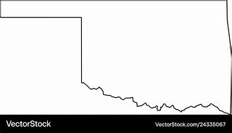 Image result for Oklahoma Map Outline