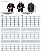 Image result for Suit Size Chart 104 Cm