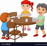 Image result for Children Table Clip Art