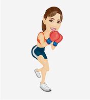 Image result for Cartoon Boxing Woman