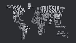 Image result for Black Typography Map