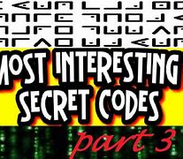 Image result for Cool Secret Codes