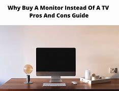 Image result for Large Monitor Instead of TV