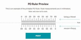Image result for Printable Pupil Distance PD Ruler