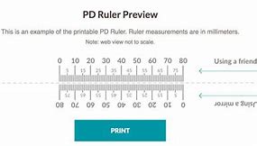 Image result for PD Pupillary Distance Ruler Printable