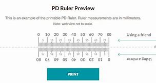 Image result for PD Measurement Ruler Printable