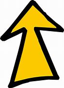 Image result for Upward Yellow Arrow Icon