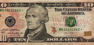 Image result for 10 Dollars Federal Reserve Note