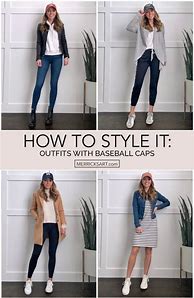 Image result for Outfits to Wear with Baseball Caps