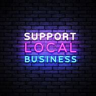 Image result for Support Local Business Neon Lights