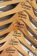 Image result for Personalized Wooden Hanger