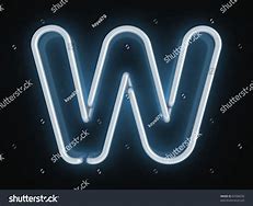 Image result for Neon Letter W