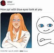 Image result for People with Blue Eyes Même