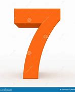 Image result for Orange Numbers Seven Printable